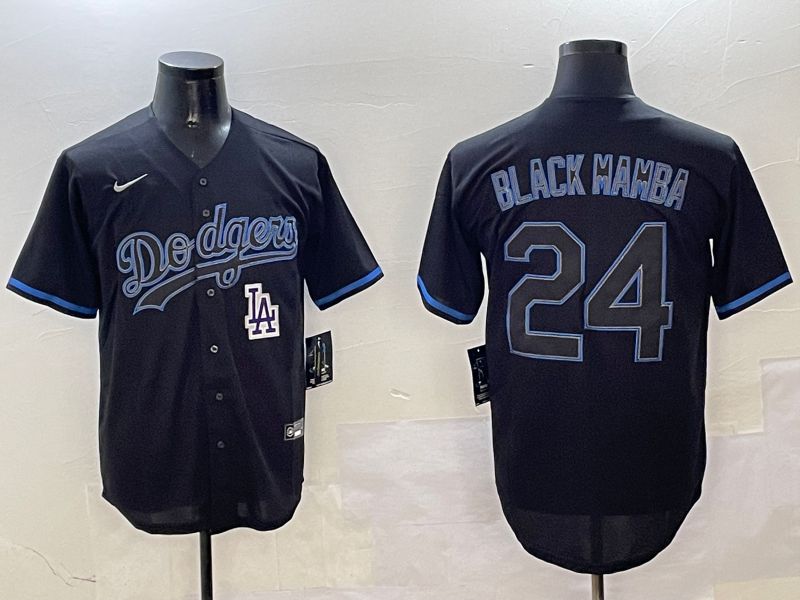 Men Los Angeles Dodgers #24 Black Mamba Black Classic Edition 2025 Nike MLB Jersey style 18->los angeles dodgers->MLB Jersey